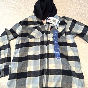 Boys Levi’s Hooded Flannel